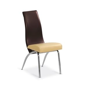 Jedálenská stolička K2 YON hnedá / béžová