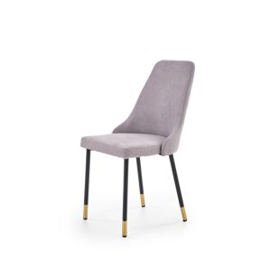 Jedálenská stolička K318 sivá / čierna / zlatá Halmar