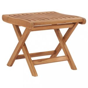 Záhradná skladacia stolička z teakového dreva Dekorhome
