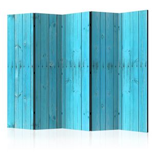 Paraván The Blue Boards Dekorhome 225x172 cm (5-dielny)