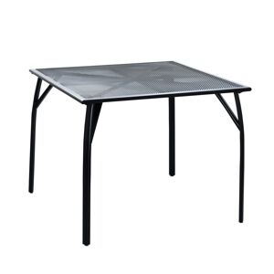 Záhradný stôl ZWMT čierny kov Rojaplast 90x90x72 cm