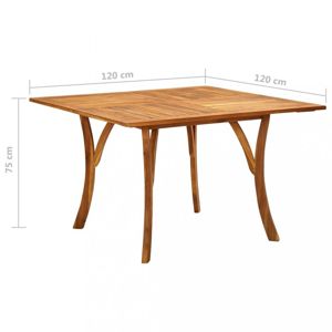 Záhradný stôl hnedá Dekorhome 120x120x75 cm