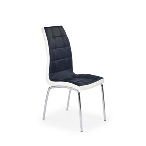 Jedálenská stolička K186 čierna / biela Halmar