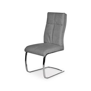 Jedálenská stolička K345 chróm / sivá Halmar