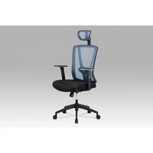 Kancelárská stolička KA-H110 BLUE čierná / modrá Autronic