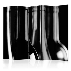 Paraván Wine Bottles Dekorhome 225x172 cm (5-dielny)