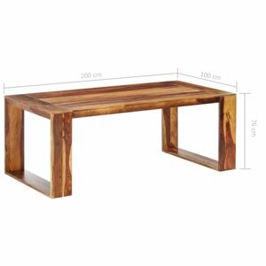 Jedálenský stôl sheesamové drevo Dekorhome 200x100x76 cm