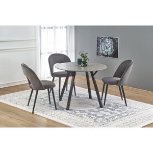 Jedálenský stôl BALROG 100 cm sivá / čierna Halmar