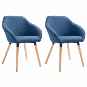 Jedálenská stolička látka / drevo Dekorhome Modrá