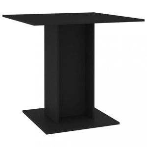 Jedálenský stôl 80x80 cm Dekorhome Čierna