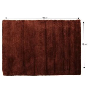 Shaggy koberec LUMA vínovo hnedáTempo Kondela 80x150 cm