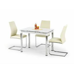 Jedálenský stôl rozkladací LOGAN 2 biely Halmar