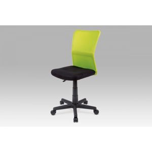 Kancelárska stolička detská KA-BORIS látka / plast Autronic Zelená