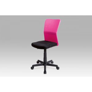 Kancelárska stolička detská KA-BORIS látka / plast Autronic Ružová