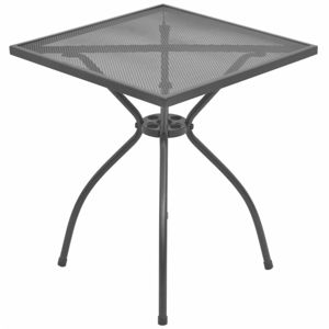 Záhradný stolík 60x60 cm antracit oceľové pletivo