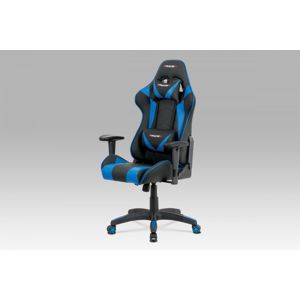 Kancelárska stolička KA-F03 BLUE modrá / čierna Autronic