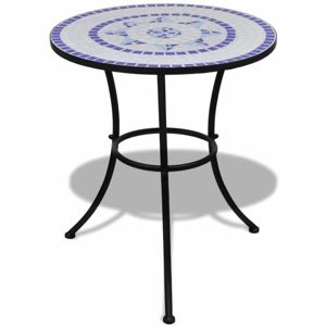 Mozaikový bistro stôl keramika Dekorhome Modrá