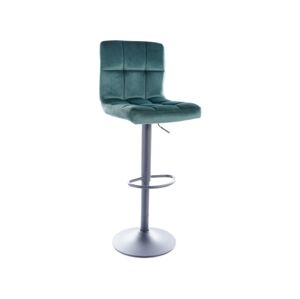 Barová stolička C105 VELVET Signal Zelená