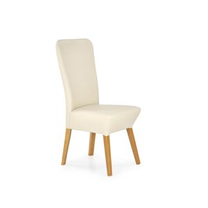 Jedálenská stolička ORCHID dub medový / béžová Halmar
