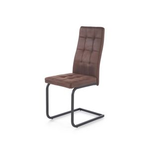 Jedálenská stolička K310 čierna / hnedá Halmar