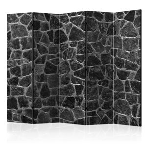 Paraván Black Stones Dekorhome 225x172 cm (5-dielny)