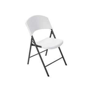 Skladacia stolička biela / čierna Dekorhome