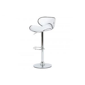 Barová stolička AUB-455 WT biela / chróm Autronic
