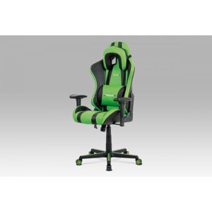 Kancelárska stolička KA-V609 ekokoža / plast Autronic Zelená