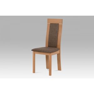 Jedálenská stolička BC-3921 masívne drevo / látka Autronic Buk