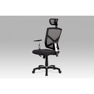 Kancelárska stolička KA-H104 látka / plast Autronic Čierna
