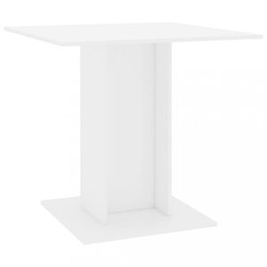 Jedálenský stôl 80x80 cm Dekorhome Biela lesk