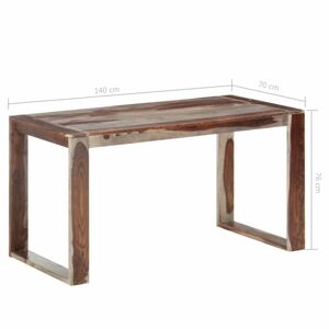 Jedálenský stôl sheesamové drevo Dekorhome 140x70x76 cm