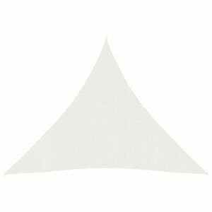 TTieniaca plachta trojuholníková HDPE 3 x 3 x 3 m Dekorhome Biela